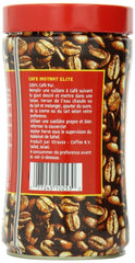 Elite Instant Coffee 7-oz 3-pack side view showing compact packaging