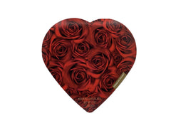 Elmer Chocolate Rose Valentine Heart Box closeup showing rose-inspired chocolates for gifting.