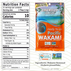 Emerald Cove ready-to-eat wakame; convenient pantry staple.