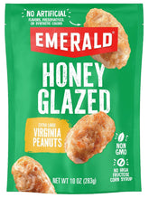 Emerald Honey Glazed XL Virginia Peanuts bag on-the-go snack with freshness.