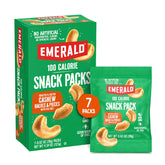 Emerald Nuts roasted and salted cashews in a 7ct package, ideal for on-the-go snacking.