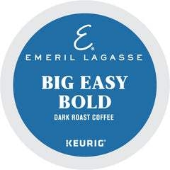 Emeril Big Easy Bold coffee beans symbolize premium sourcing and deep, robust flavor.