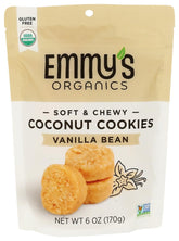 EMMYS Organic Vanilla Coconut Macaroons pack shot for on-the-go snacking