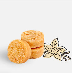 Oven-bake shot of Emmy's Organics Vanilla Bean Coconut Cookies, highlighting simple ingredients