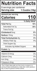 Packaged label view of Emmy's Organics Vanilla Bean Coconut Cookies, ideal for travel snacks