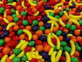 Emporium Candy mini fruit-shaped candy 1lb pack for bulk dessert displays.
