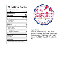 Emporium Candy sugar-free orange buttons ideal for lunchboxes and energy boosts