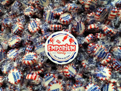 Individually wrapped Emporium Candy Sugar-Free Peppermint Starlight Buttons for lunchboxes.