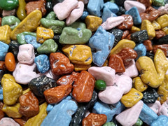 Emporium Chocorocks front view showing milk chocolate rocks with colorful shell