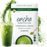 Encha ceremonial grade matcha powder ready for traditional whisking and rituals.