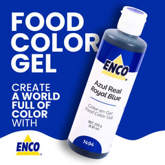 ENCO royal blue gel color blends into fondant smoothly