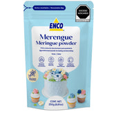 ENCO Meringue Powder front bag shows convenient packaging for fresh royal icing.