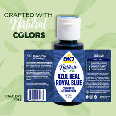 ENCO Royal Blue gel fondant tint for smooth color integration.