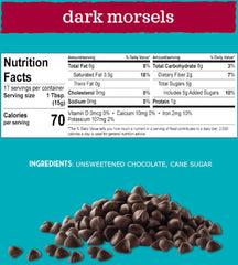 Enjoy Life dark chocolate morsels melt smoothly for gluten-free baking and desserts.