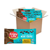 Enjoy Life mini chips bag front; gluten-free vegan snack option.