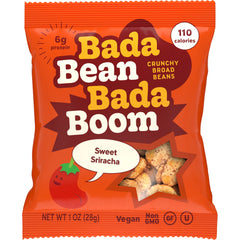 Enlightened Bada Bean Bada Boom crunchy roasted fava beans close-up for snackers.