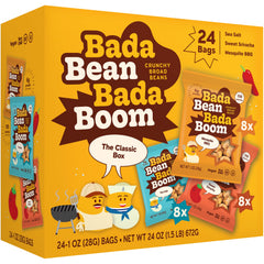Enlightened Bada Bean Bada Boom crunchy roasted fava beans in a convenient on-the-go packet.