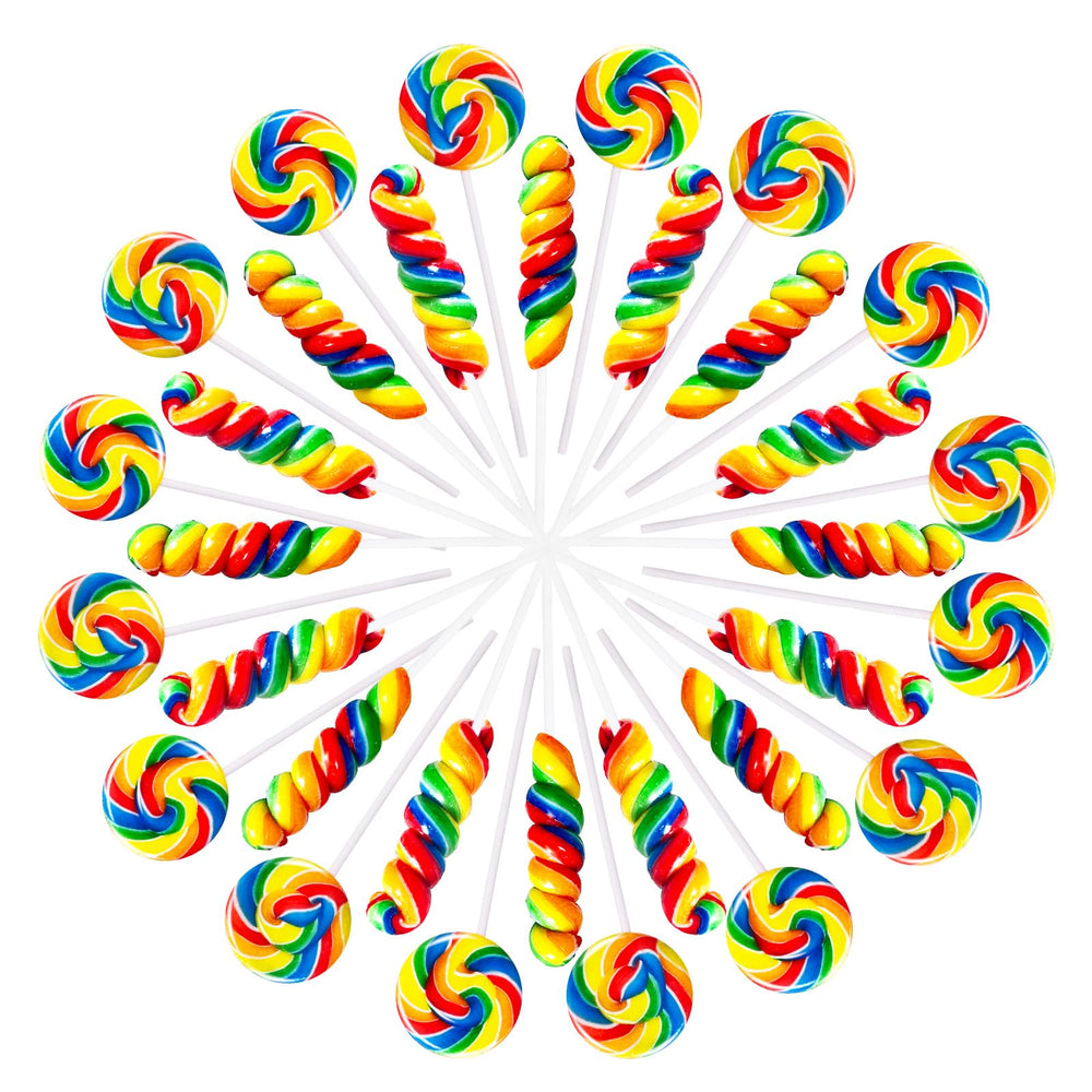 EORA rainbow twist lollipop swirl for vibrant party decor