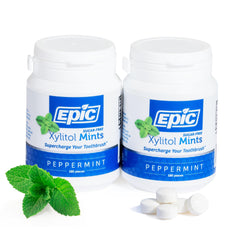 Epic 100% Xylitol Mints pack front for fresh breath.