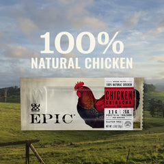 EPIC Chicken Sriracha Bar texture bite highlighting wholesome protein