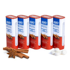 Epic 100% Xylitol Mints Cinnamon with long-lasting fresh breath