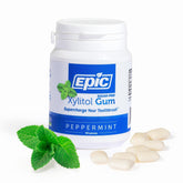 Epic Xylitol Peppermint Gum pack for fresh breath and sugar-free chewing.