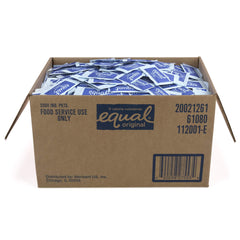 Equal 0 Calorie packets dissolving in hot coffee for quick sweetness