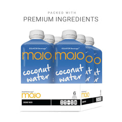 MOJO Coconut Water pour into glass ready to rehydrate during workouts
