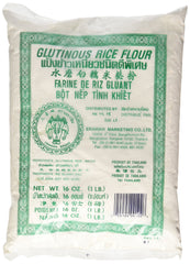 ERAWAN two 1 lb packs of dried sweet glutinous rice flour for mochi and baking.