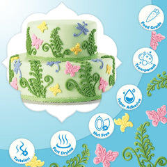 ERCorArt edible glue brush-application demonstrates precise control for delicate decorations.