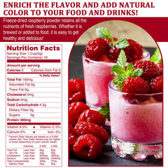 ERCorArt Raspberry Powder jar back shows seal and packaging