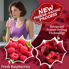 ERCorArt Raspberry Powder being poured into a bowl to blend flavor