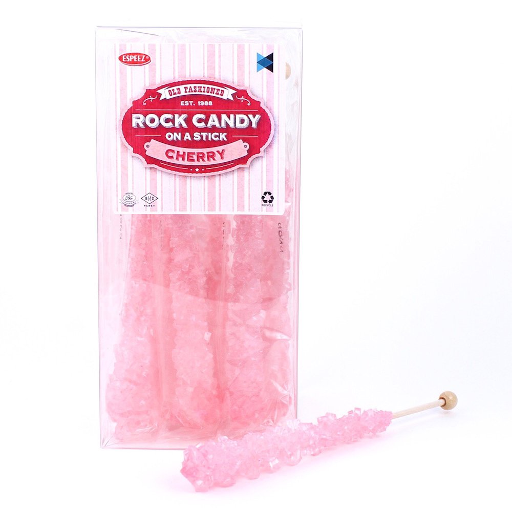 Espeez pink cherry rock candy stick giant size ideal for party favors