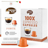 Espresso Italia Forte pod delivers rich ristretto crema for bold mornings.