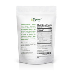 Espure Organic Xylitol crystal texture for clean, sugar-like sweetness