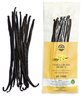 ESSENCE Food & Beverage 12 plump Tahitian vanilla beans ready for homemade vanilla extract.