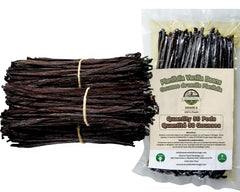 ESSENCE vanilla beans Planifolia from Java, 6-9 inch pods, ideal for fresh vanilla extract