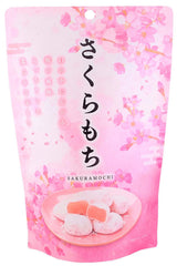 Estala Sakura Mochi 130g packaging on a plastic stand for easy display and gifting
