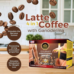 Eternal Spirit Beauty Asian Latte Singles steaming cup with creamy foam for a comforting moment.
