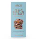 Ethel M small-batch milk chocolate bar with caramel and pecans, premium indulgence for gifting.