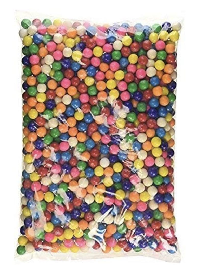 Eueasy Dubble Bubble 14mm small gum balls in bulk for events and candy bowls.