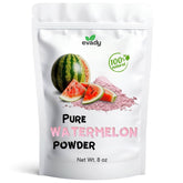 EVADY Watermelon Powder bottle displays the vibrant pink powder for refreshing beverages.