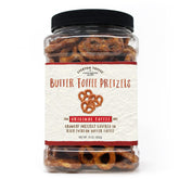 Everton Original Butter Toffee Pretzels jar—premium grab-and-go snack ready to enjoy.