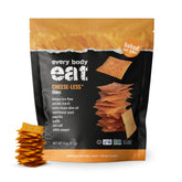 Every Body Eat Snack Cracker Thins packaging front highlighting gluten-free and vegan options.