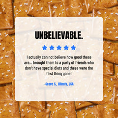 Every Body Eat Snack Pretzel Thins dipping options invite tasty toppings.