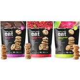 Every Body Eat Crunchy Cookie Bites variety pack front view, gluten-free lunchbox option.