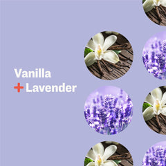 Creamy texture swatch of Everyone Lotion Vanilla Lavender on skin.