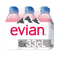 evian bottle shown in the fridge for easy access during workouts or travel