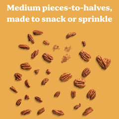 Evie's Pecans four-flavor tin opened with labels for sharing.