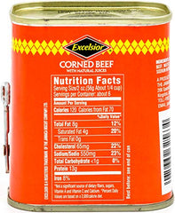 EXCELSIOR corned beef sandwich assembly for a quick deli-style meal.